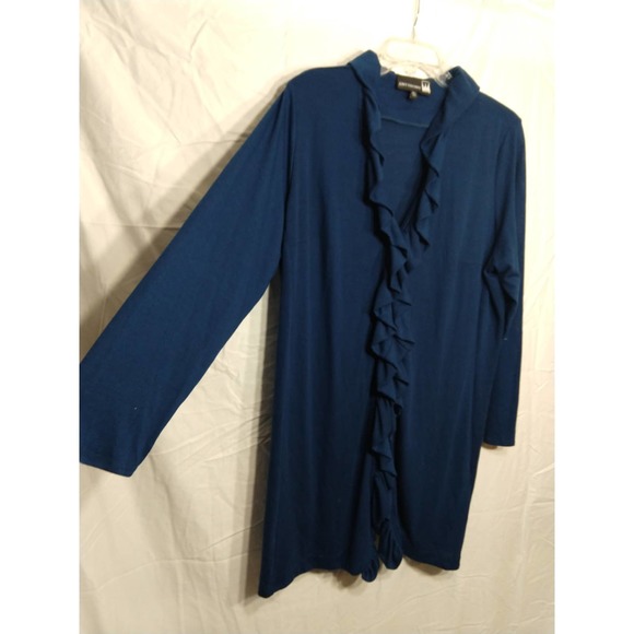 Antthony Ruffle Blue Cardigan - Picture 4 of 11